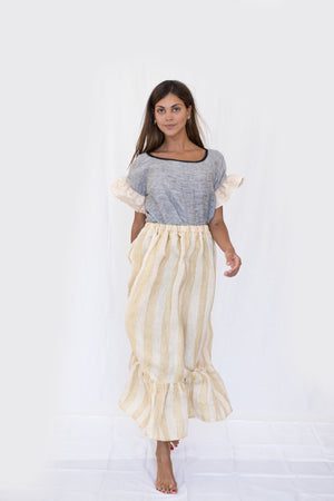 Nina Leuca linen (top & skirt)